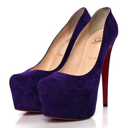 Christian Louboutin Suede Daffodile 160 Pumps 40 Violet 3 of 10