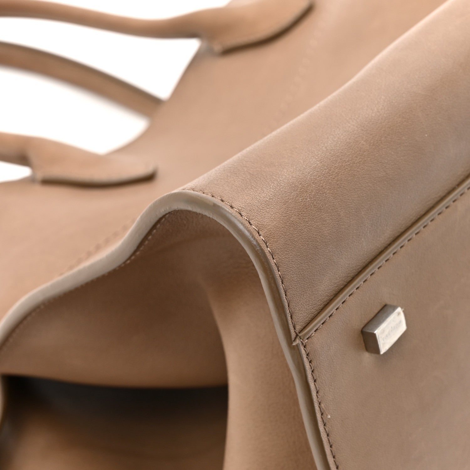 The Row Polished Saddle Calfskin Soft Margaux 15 Mouse Grey 13 of 15