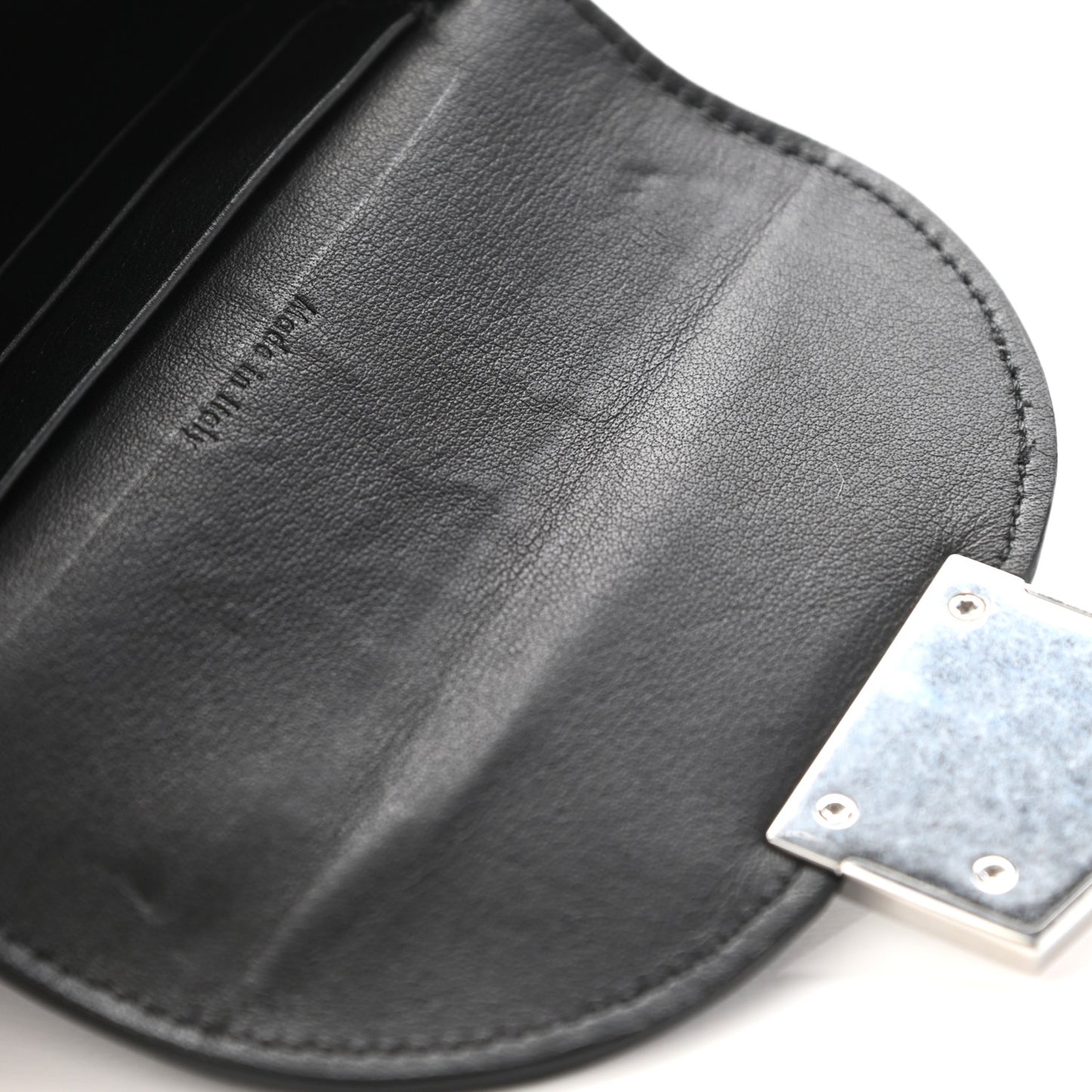 Grained Calfskin Small Trotteur Multifunction Wallet Black