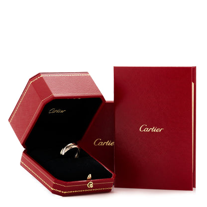 Cartier 18K Pink Yellow White Gold Classic Trinity Ring 54 6.75 6 of 6
