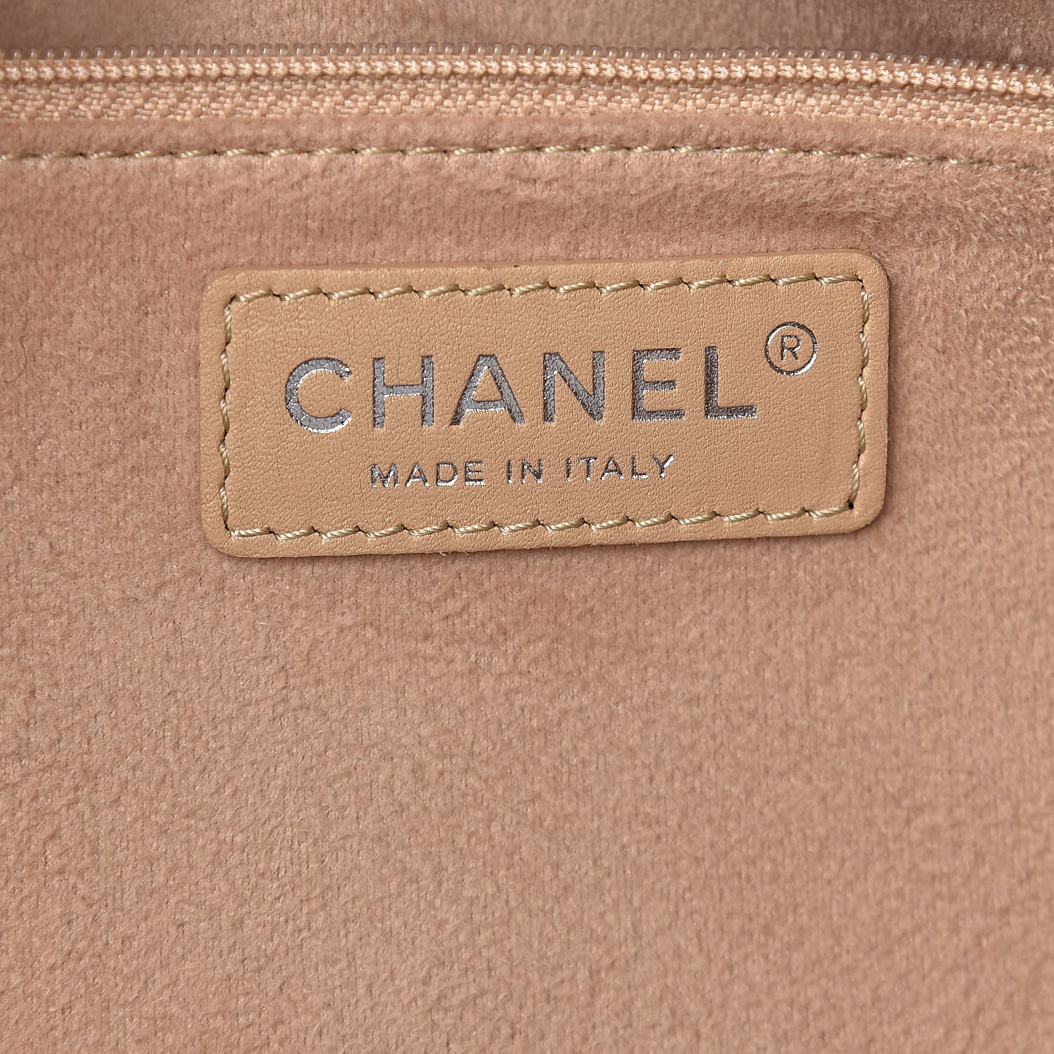 Chanel Caviar Large Studded Deauville Tote Beige 6 of 16