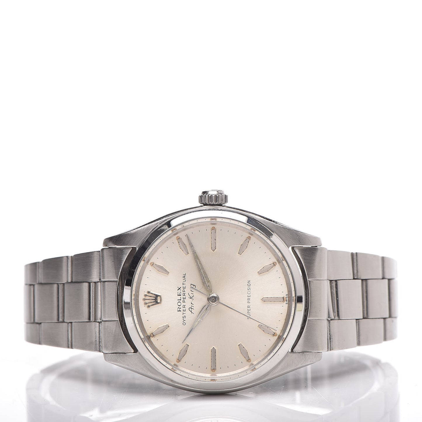 Stainless Steel 34mm Oyster Perpetual Air-King Super Precision Watch Silver 5500