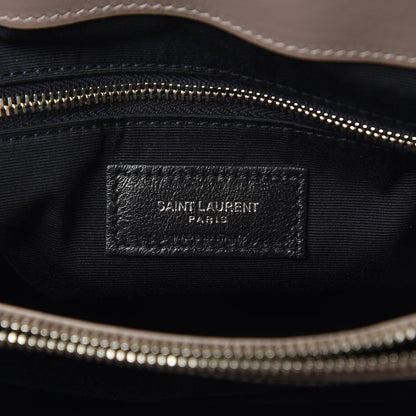 Saint Laurent Calfskin Y Quilted Monogram Medium Loulou Chain Satchel Mink 6 of 9