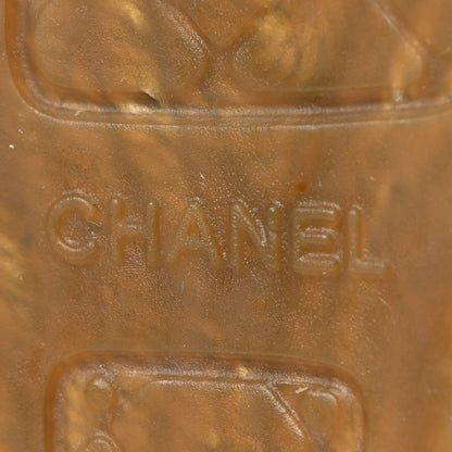 Chanel Goatskin Patent CC Espadrille Mules 37 Black 6 of 8