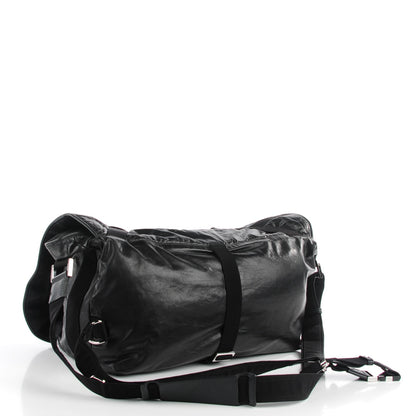 Gucci Leather Techno Horsebit Messenger Bag Black 3 of 9