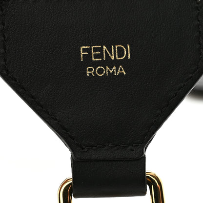 Fendi Cannete Ribbon Poly Vitello Century Logo Adjustable Strap You Rosa Antico Verde Black 3 of 4