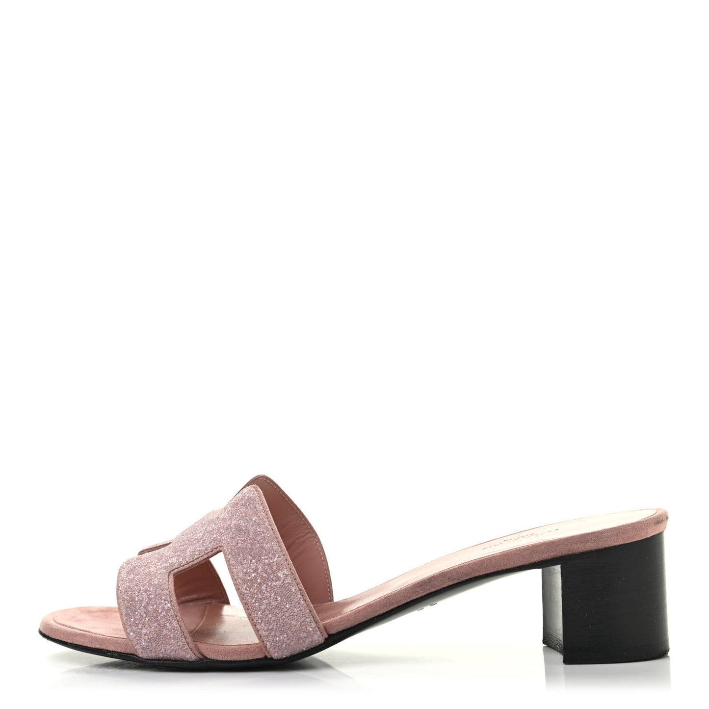 Suede Goatskin Crystal Oasis Sandals 37.5 Rose