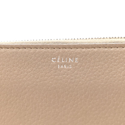 Celine Grained Calfskin Large Zip Around Multifunction Wallet Dune 5 of 15
