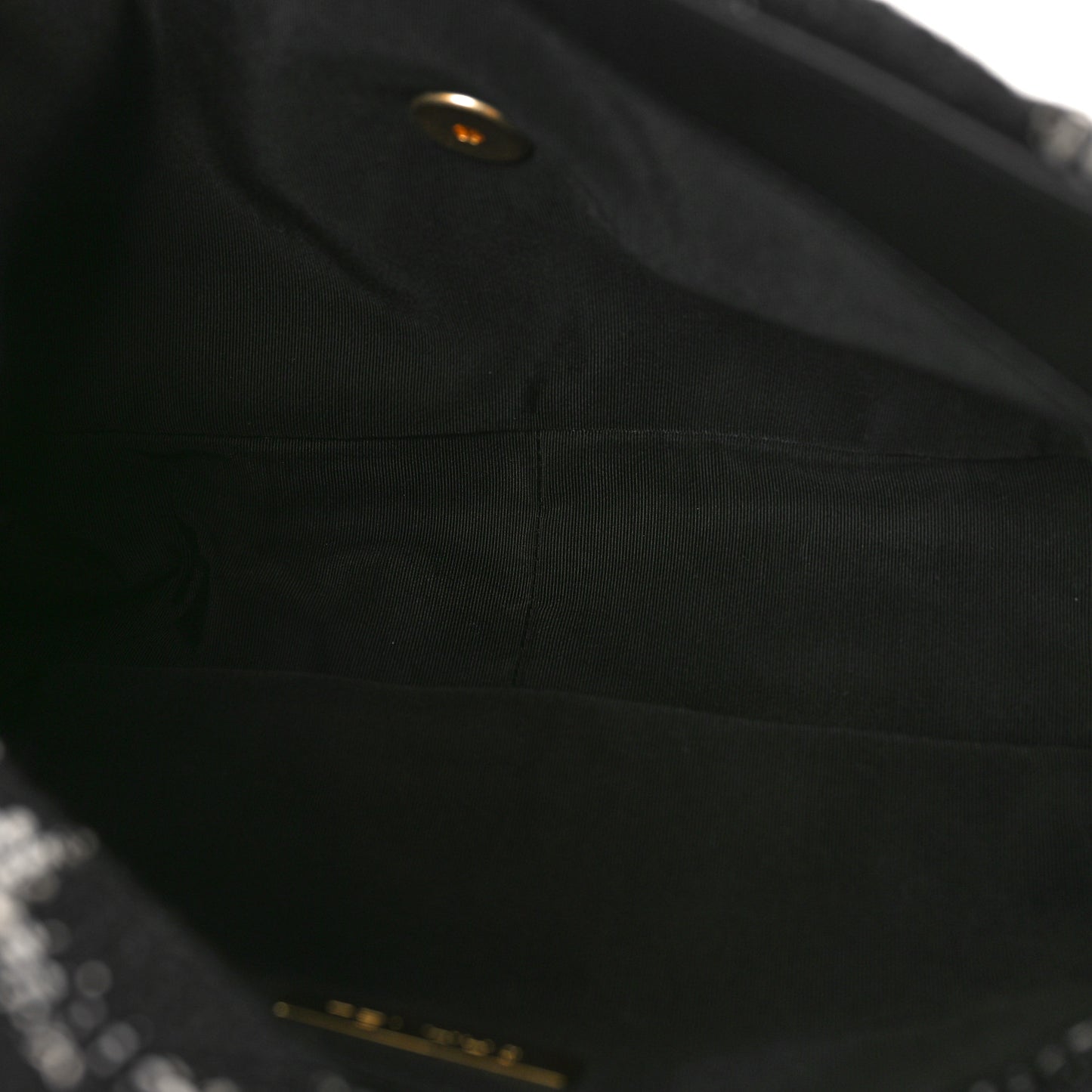 Tweed Quilted Large Chanel 19 Flap Black White