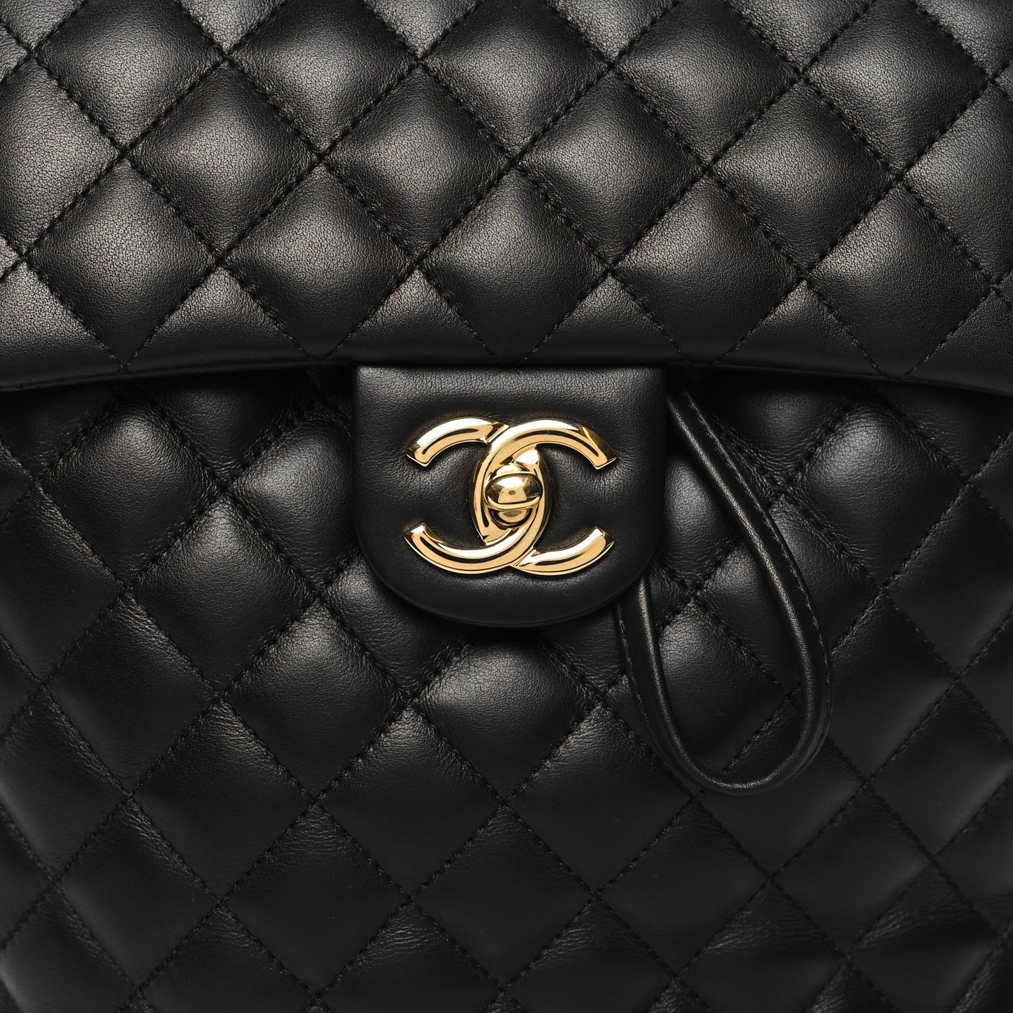Calfskin Quilted Small Urban Spirit Backpack Black