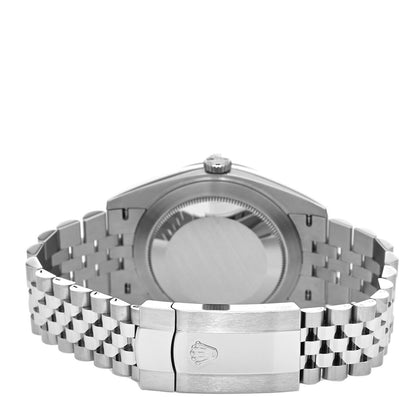 Rolex Stainless Steel 18K White Gold 41mm Oyster Perpetual Datejust Watch Bright Blue 126334 3 of 5