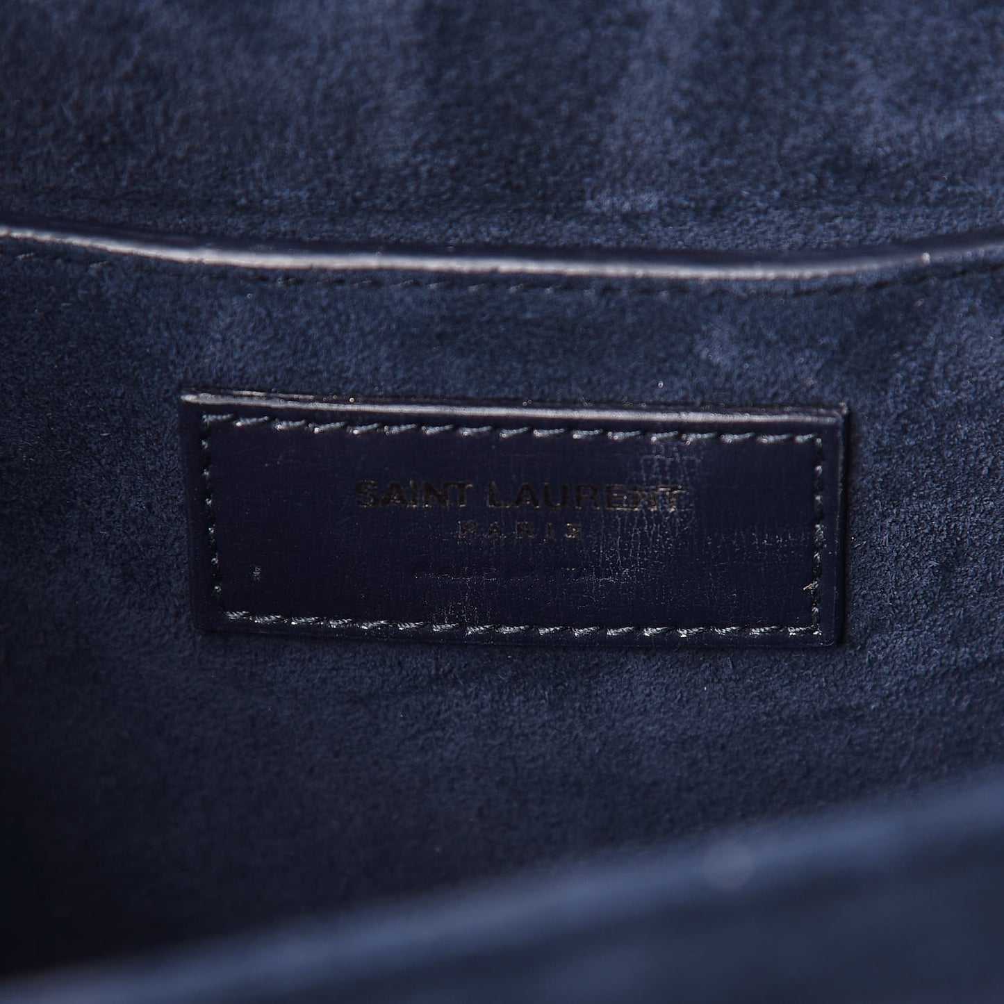 Calfskin Medium Bellechasse Satchel Navy