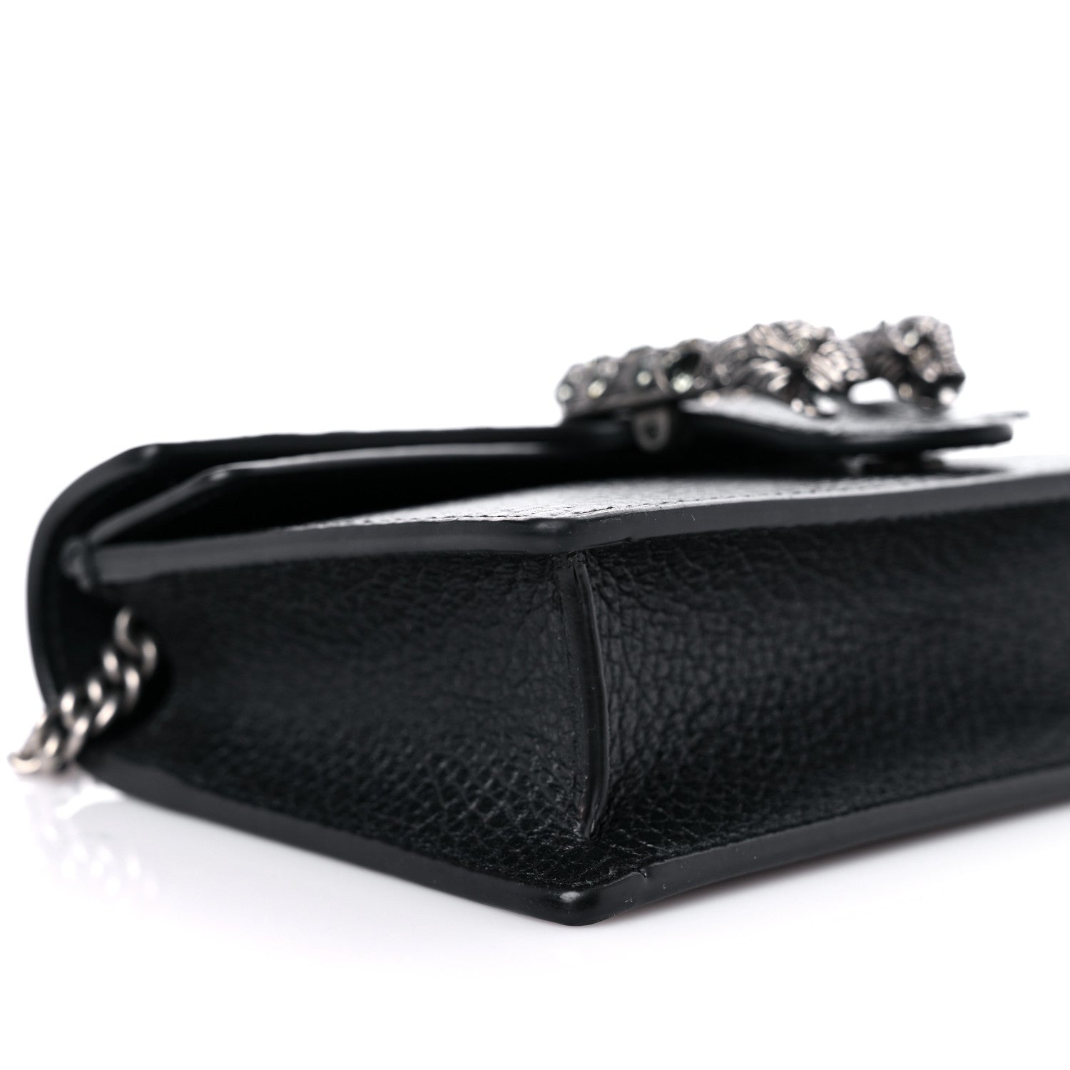 Gucci Calfskin Super Mini Dionysus Shoulder Bag Black 8 of 10