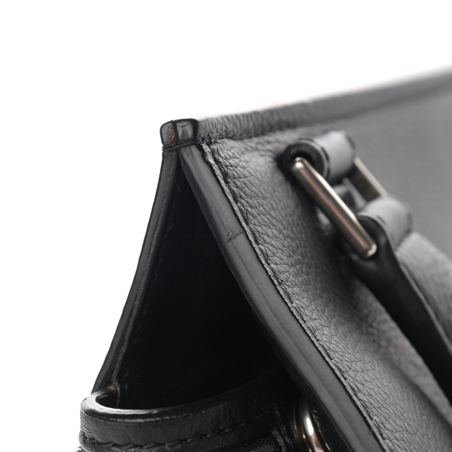 Celine Supple Calfskin Large Edge Shoulder Bag Black 16 of 17