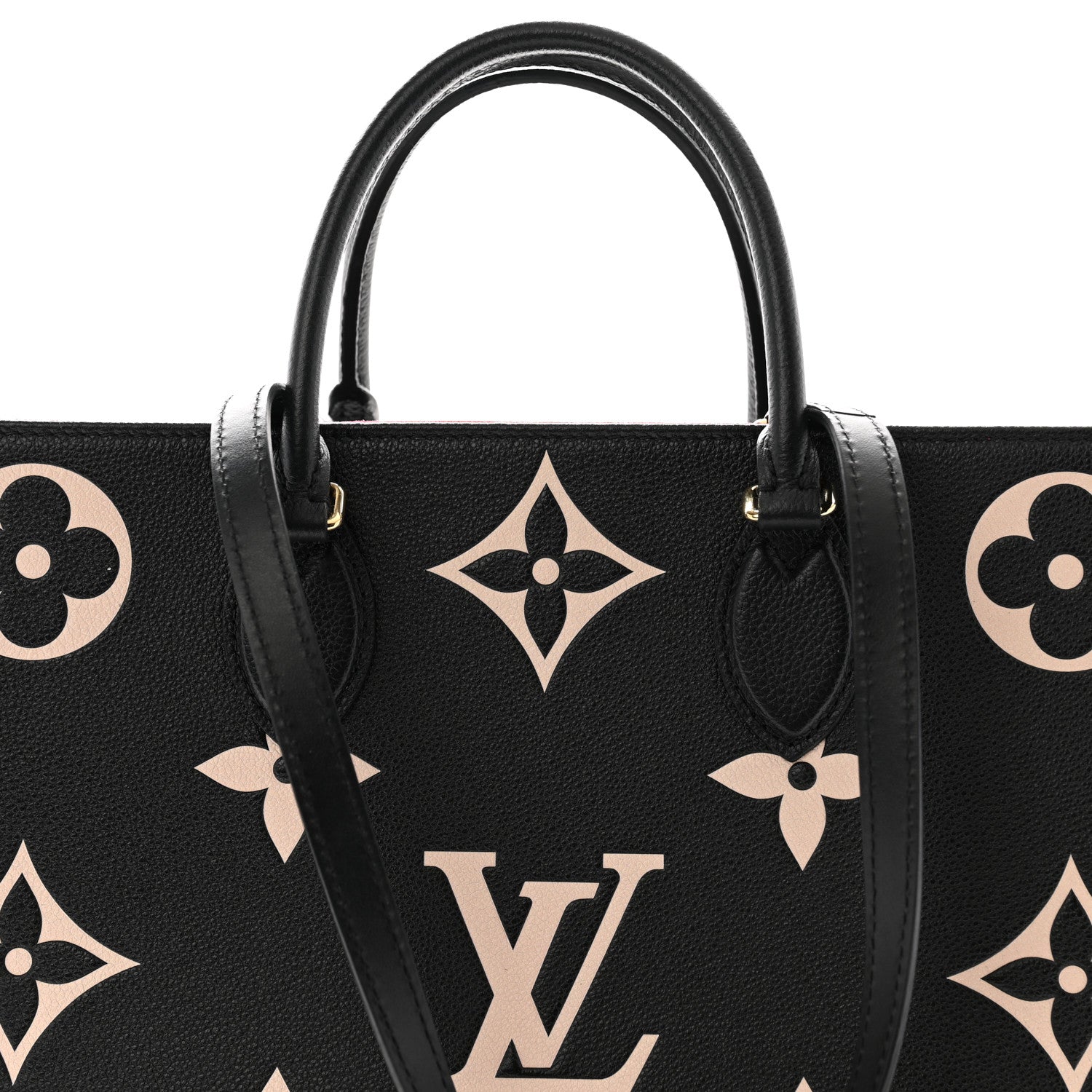 Louis Vuitton Empreinte Monogram Giant Onthego MM Black Beige 7 of 9