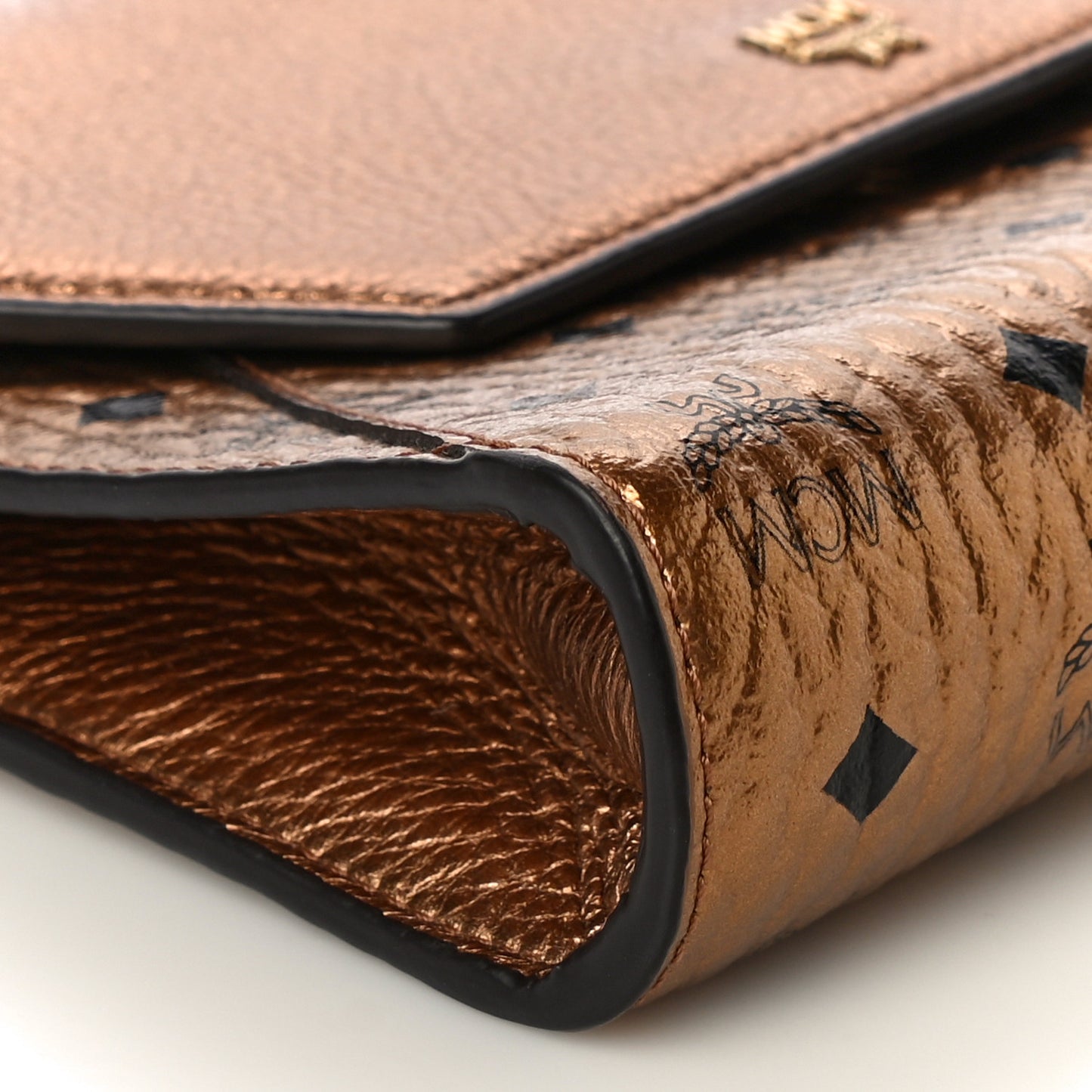 Metallic Visetos Crossbody Gold