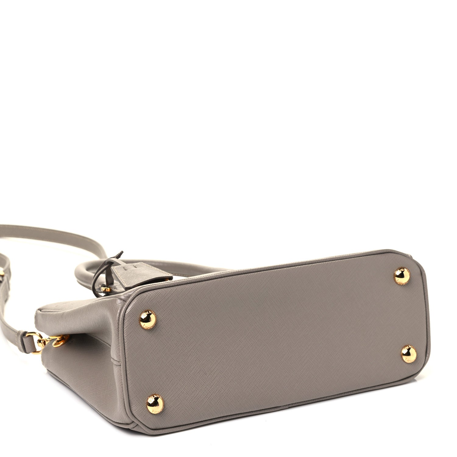 Prada Saffiano Mini Galleria Double Zip Tote Argilla 3 of 4