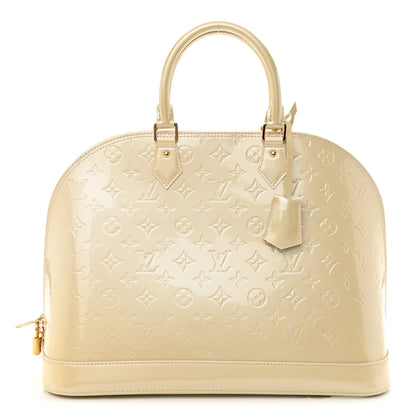 Louis Vuitton Vernis Alma GM Blanc Corail 1 of 13