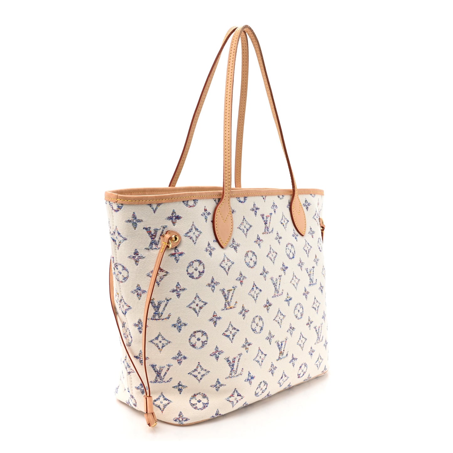 Monogram Jacquard Neverfull MM Multicolor Beige