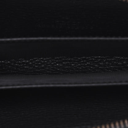 Gucci Calfskin Logo Zip Around Card Case Black 5 of 9
