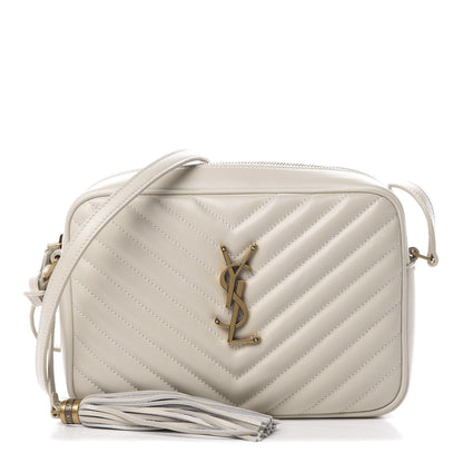 Saint Laurent Calfskin Matelasse Monogram Lou Camera Bag Crema Soft 1 of 10