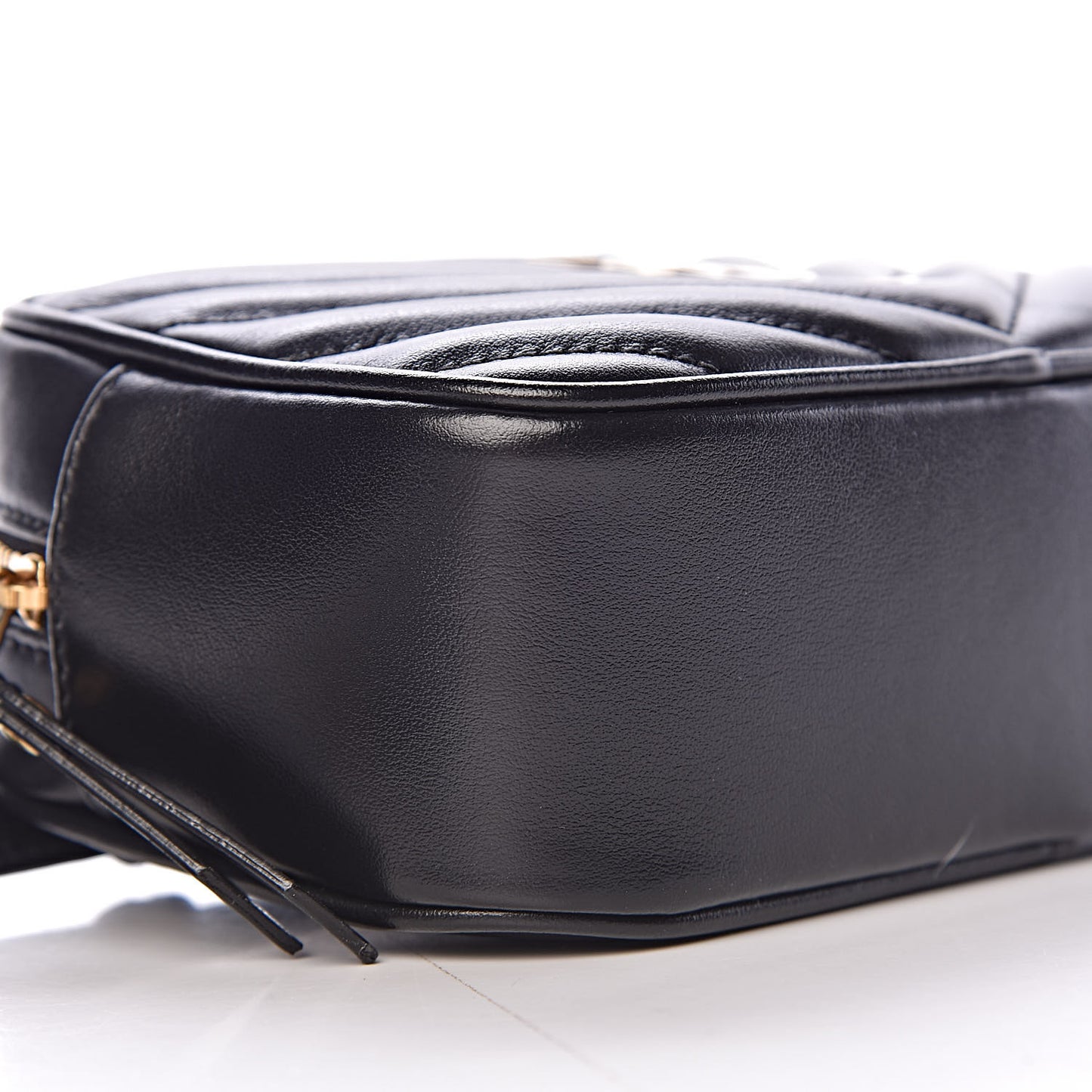 Calfskin Matelasse Monogram Lou Belt Bag Black