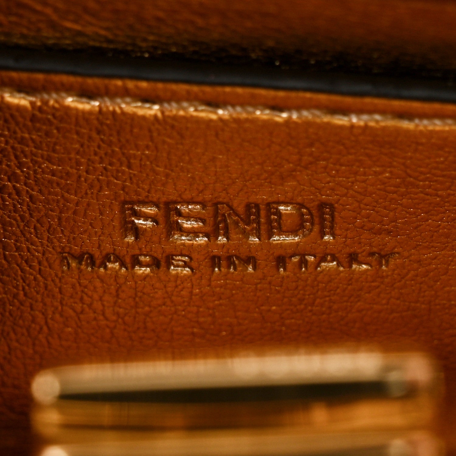 Fendi Nappa Rainbow Inlay Nano Peekaboo Maxi Handle Satchel Azzurro Baby Multicolor 7 of 12