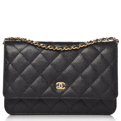 Chanel Caviar Quilted Wallet On Chain WOC Black 1 of 9