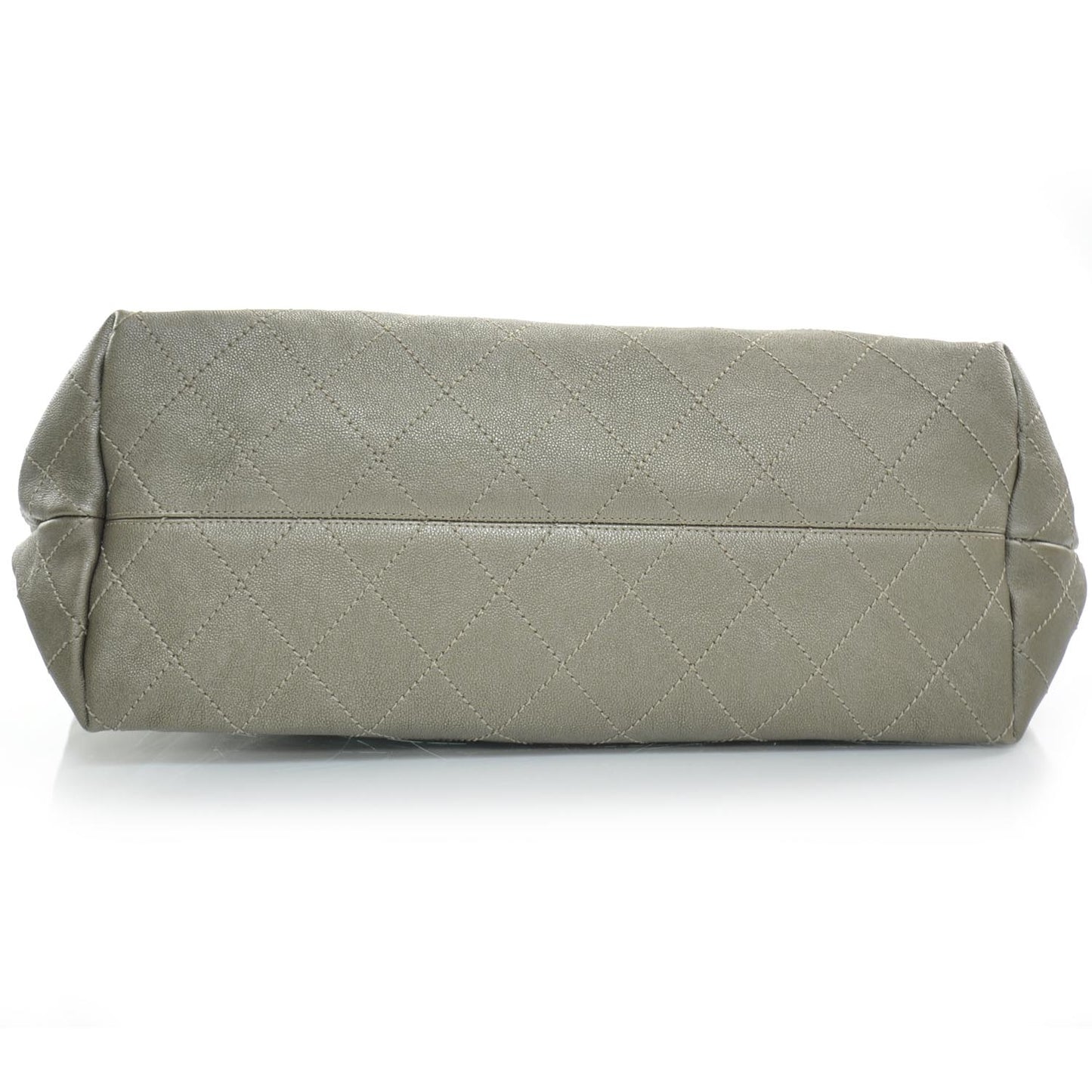 Leather Baby Coco Cabas Argent Fonce