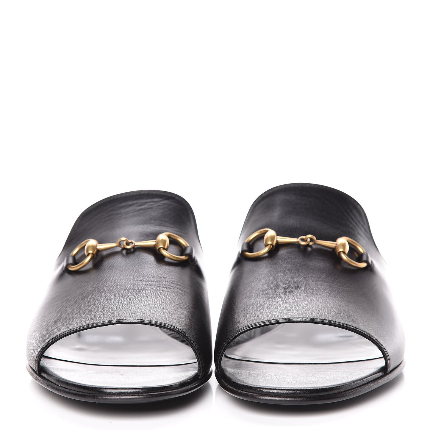 Malaga Kid Horsebit Slide Sandals 37.5 Black