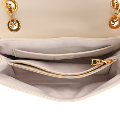 Louis Vuitton Calfskin LV New Wave Chain Bag Ivory 5 of 9