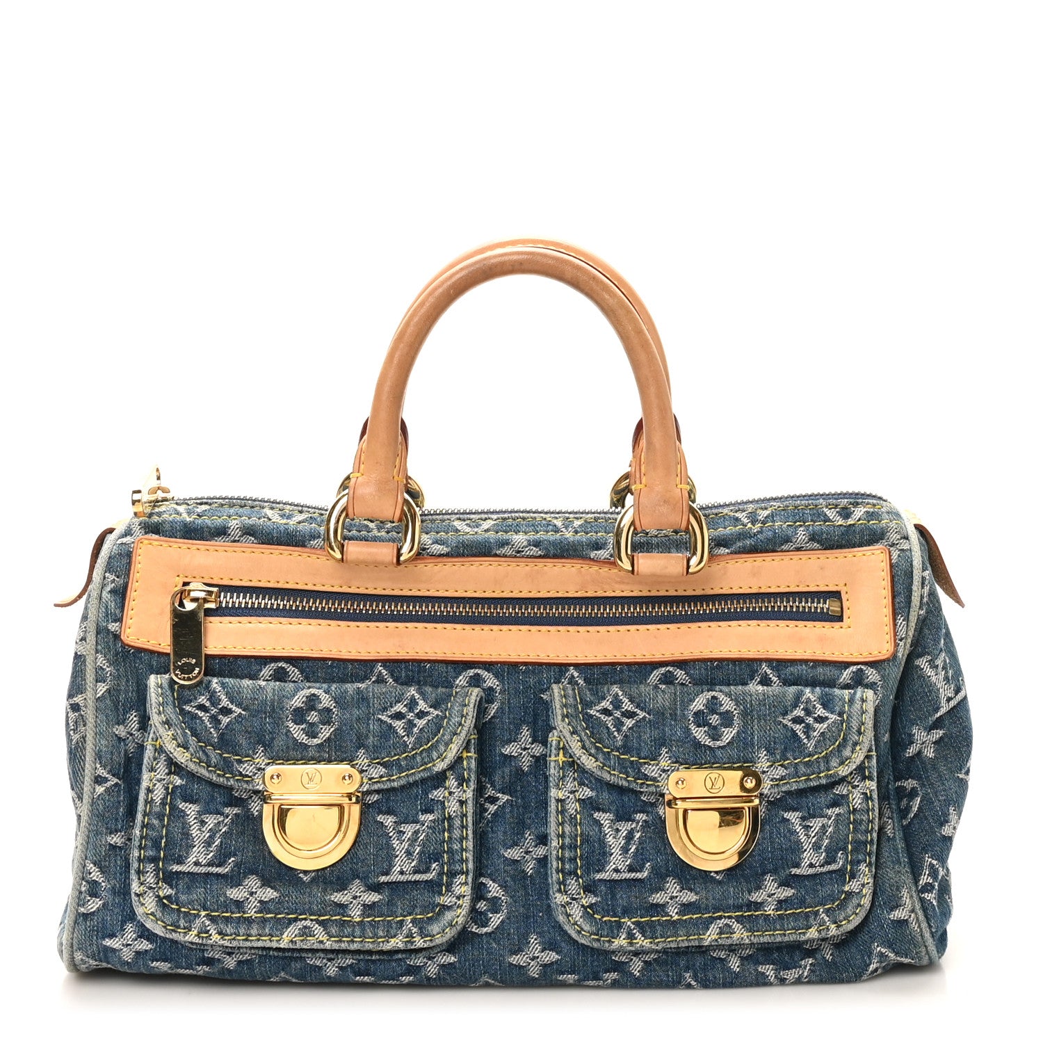 Louis Vuitton Monogram Denim Neo Speedy Blue 1 of 10
