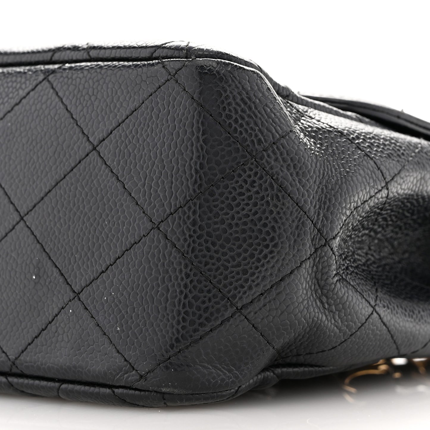 Caviar Quilted Jumbo Single Flap Black