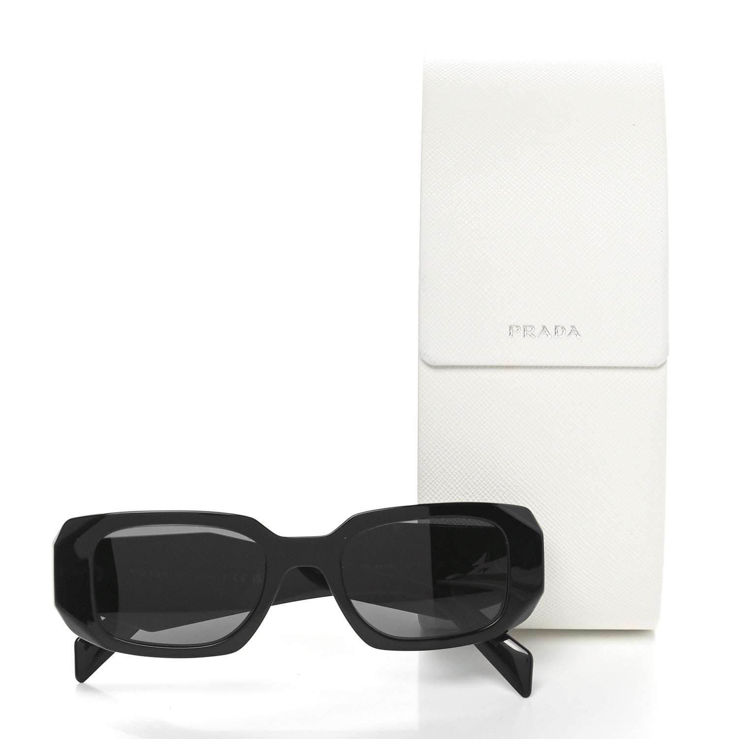 Prada Acetate Symbole Sunglasses SPR 17W Black 8 of 8