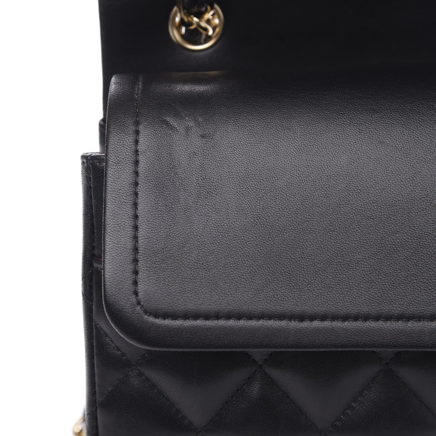 Chanel Lambskin Quilted Jumbo Double Flap Black 11 of 18