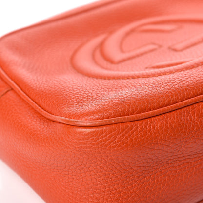 Gucci Pebbled Calfskin Small Soho Disco Bag Sun Orange 8 of 19