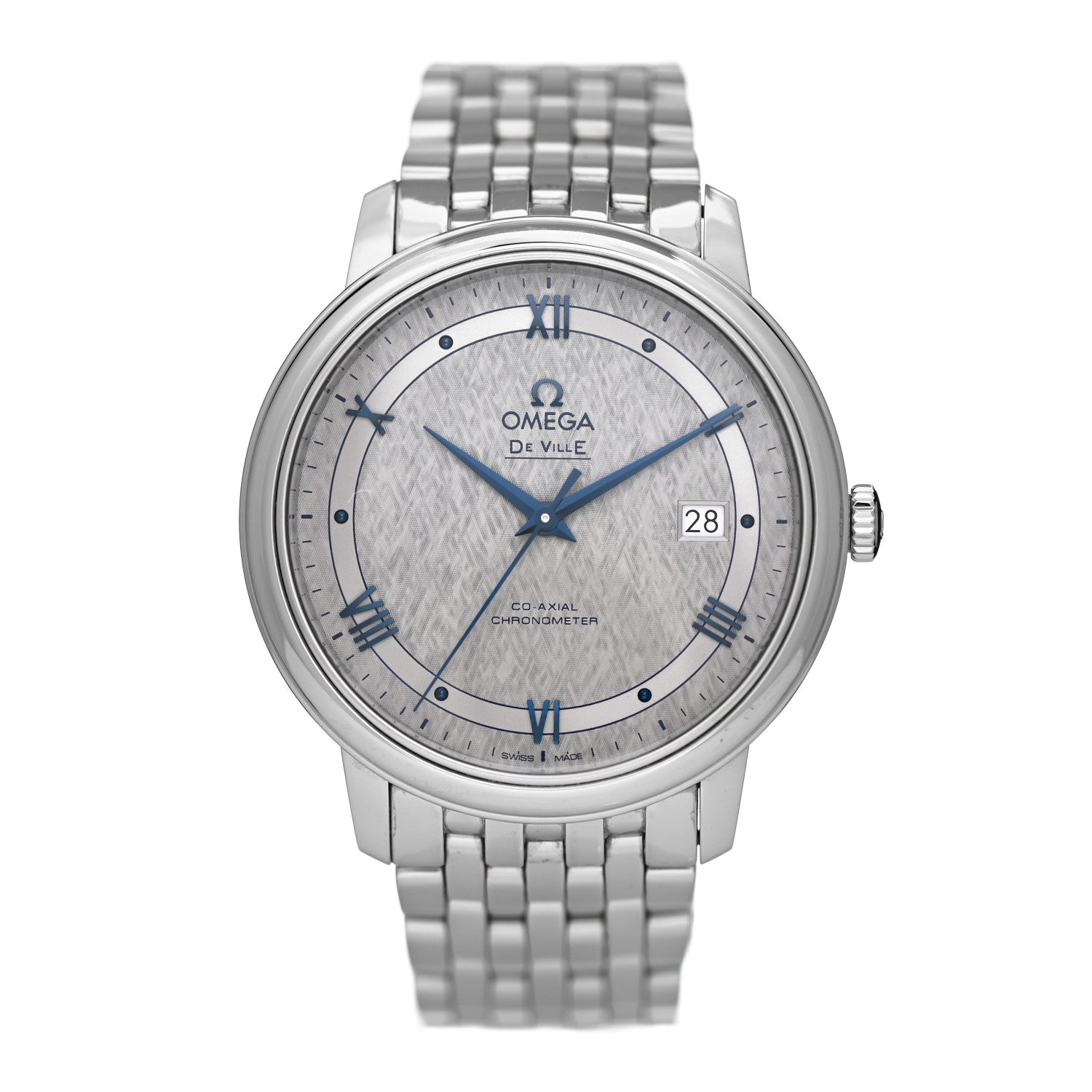 Omega Stainless Steel 39mm De Ville Prestige Co-Axial Chronometer Automatic Watch Grey 424.10.40.20.06.002 1 of 5