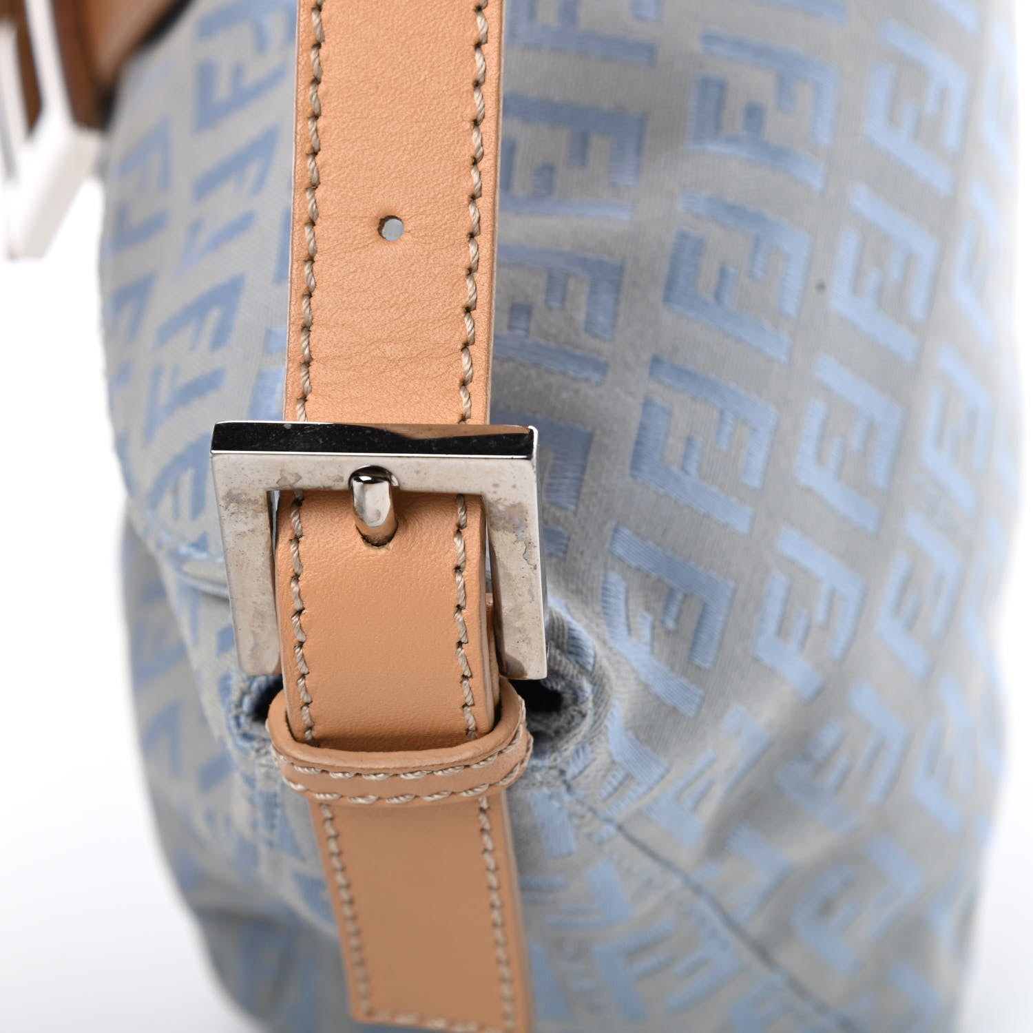 Fendi Zucchino Baguette Blue 13 of 13