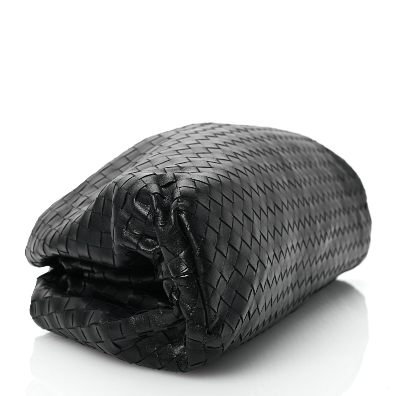 Bottega Veneta Nappa Maxi Intreccio The Pouch Oversized Clutch Black 4 of 11
