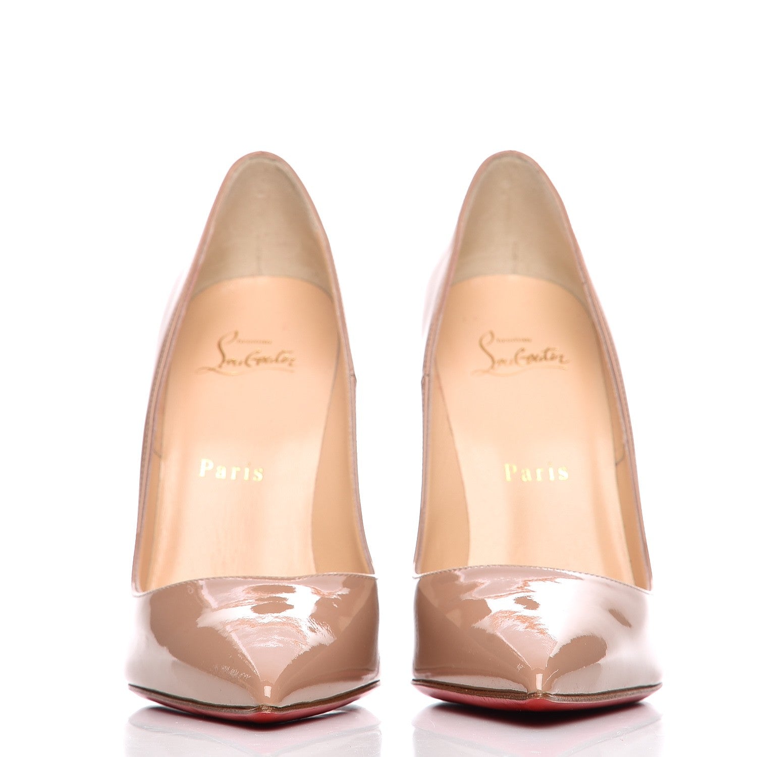 Christian Louboutin Patent So Kate 120 Pumps 37.5 Nude 4 of 8