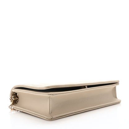 Christian Dior Lambskin Cannage Lady Dior Chain Wallet Corda 4 of 11