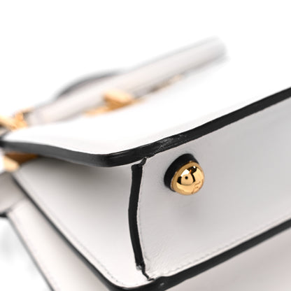 Fendi Shiny Nappa Petite Peekaboo I SEE U Satchel White 11 of 13
