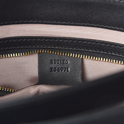 Gucci Suede Medium Arli Flap Shoulder Bag Black 6 of 9