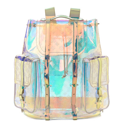 Louis Vuitton PVC Monogram Christopher Backpack GM Iridescent Prism 1 of 12