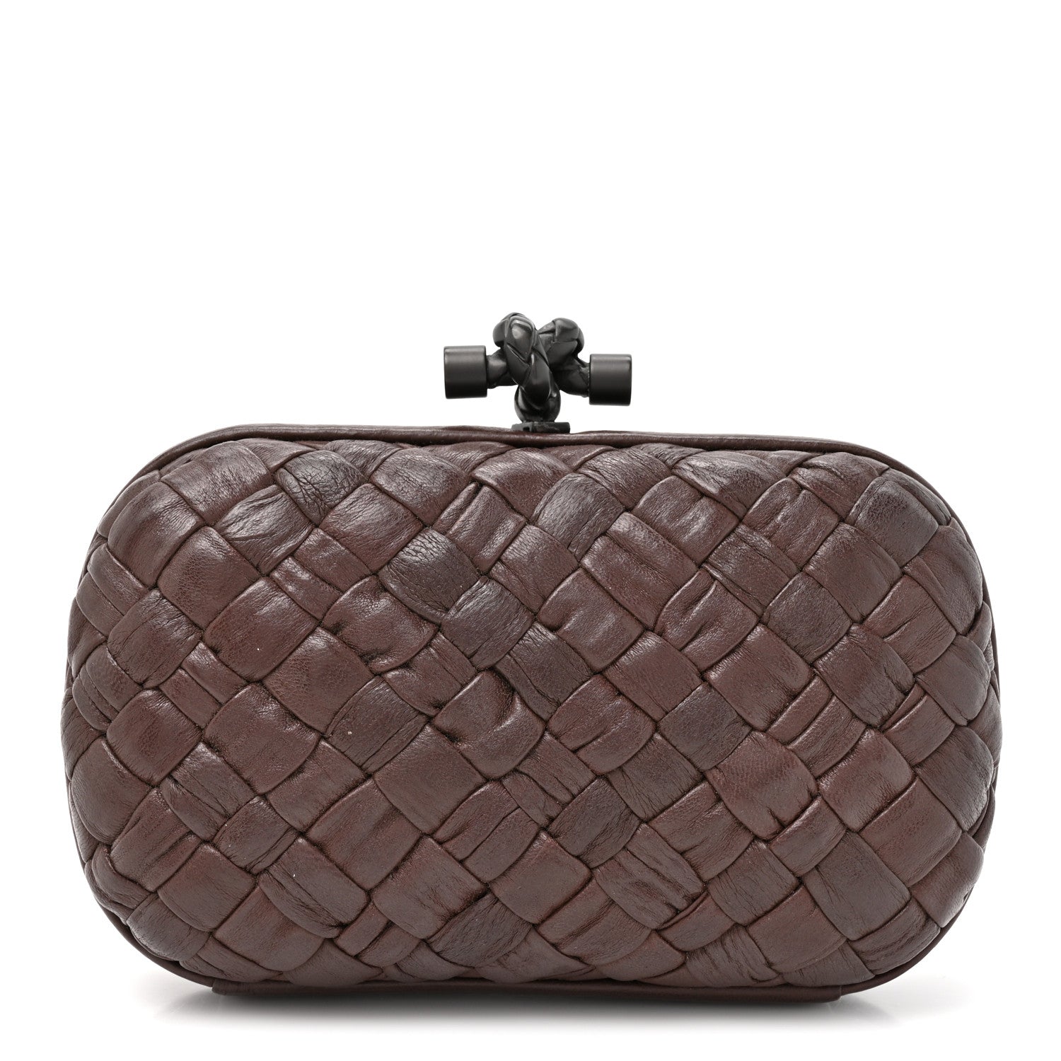 Bottega Veneta Nappa Intrecciato Knot Clutch Moro 1 of 8