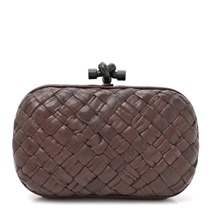 Bottega Veneta Nappa Intrecciato Knot Clutch Moro 1 of 8