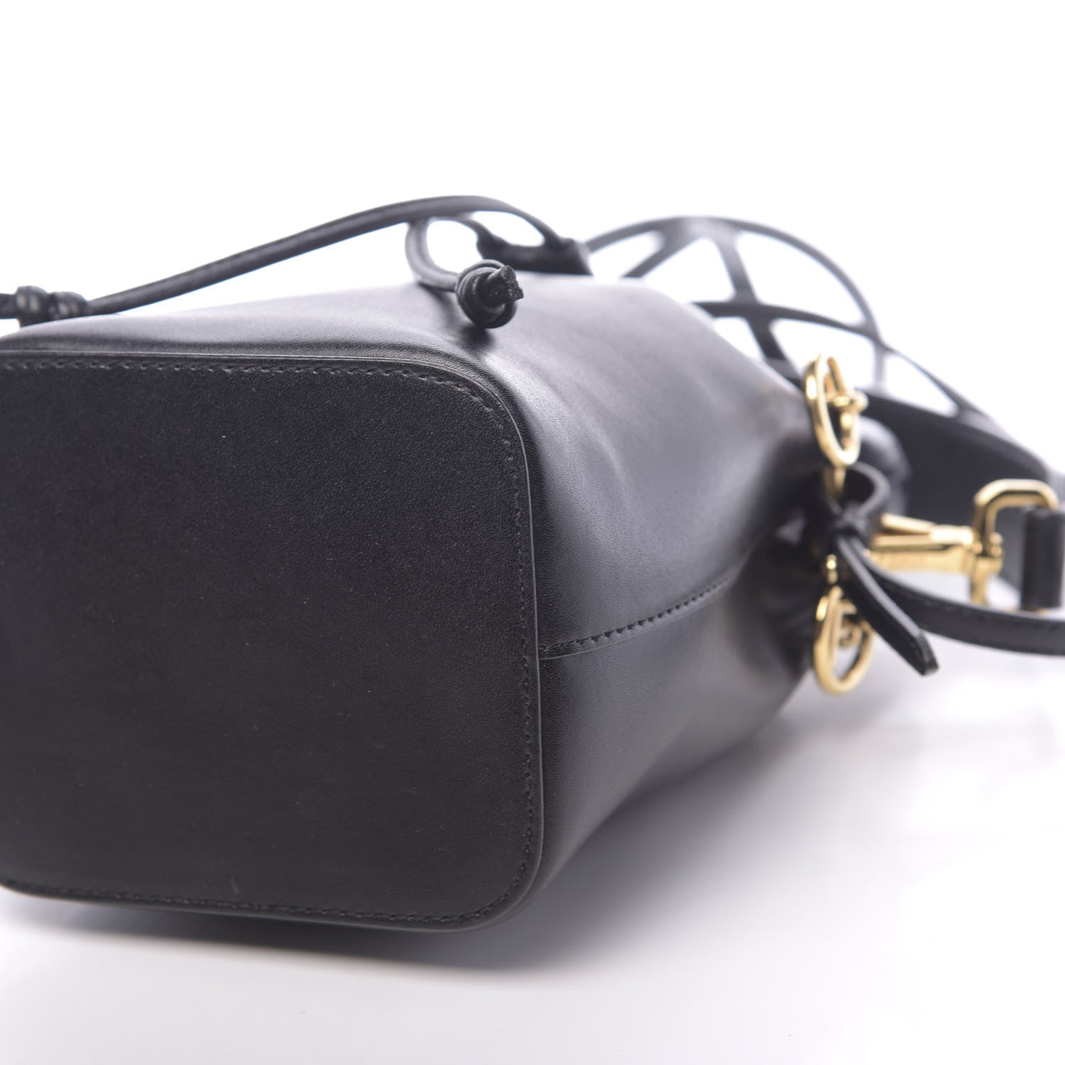 Fendi Vitello Liberty Lucido F is Fendi Mini Mon Tresor Bucket Bag Black 10 of 10