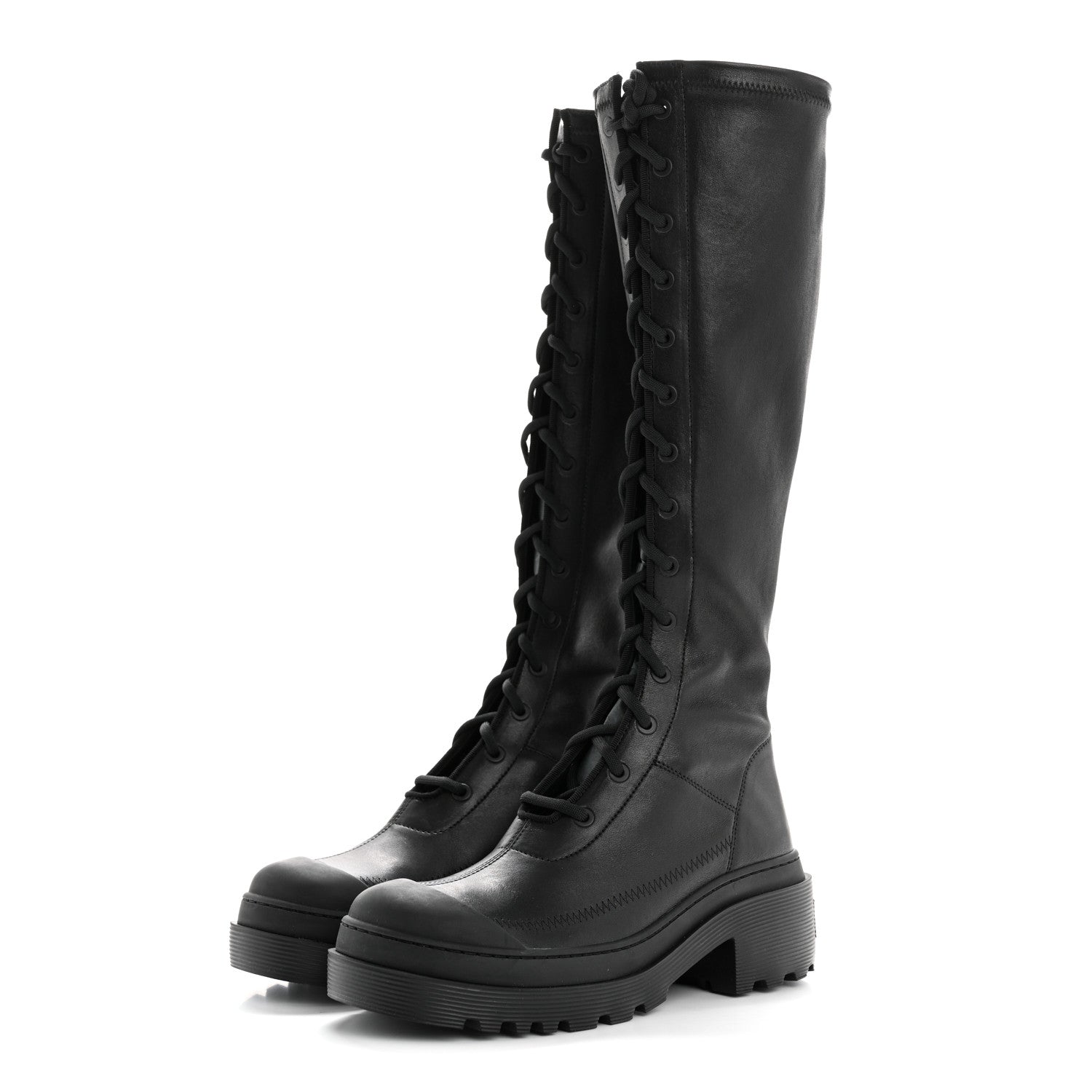 Christian Dior Nappa Stretch Dior Arcade High Boots 36 Black 3 of 9
