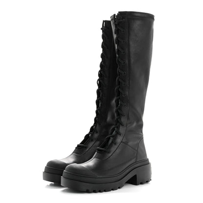 Christian Dior Nappa Stretch Dior Arcade High Boots 36 Black 3 of 9