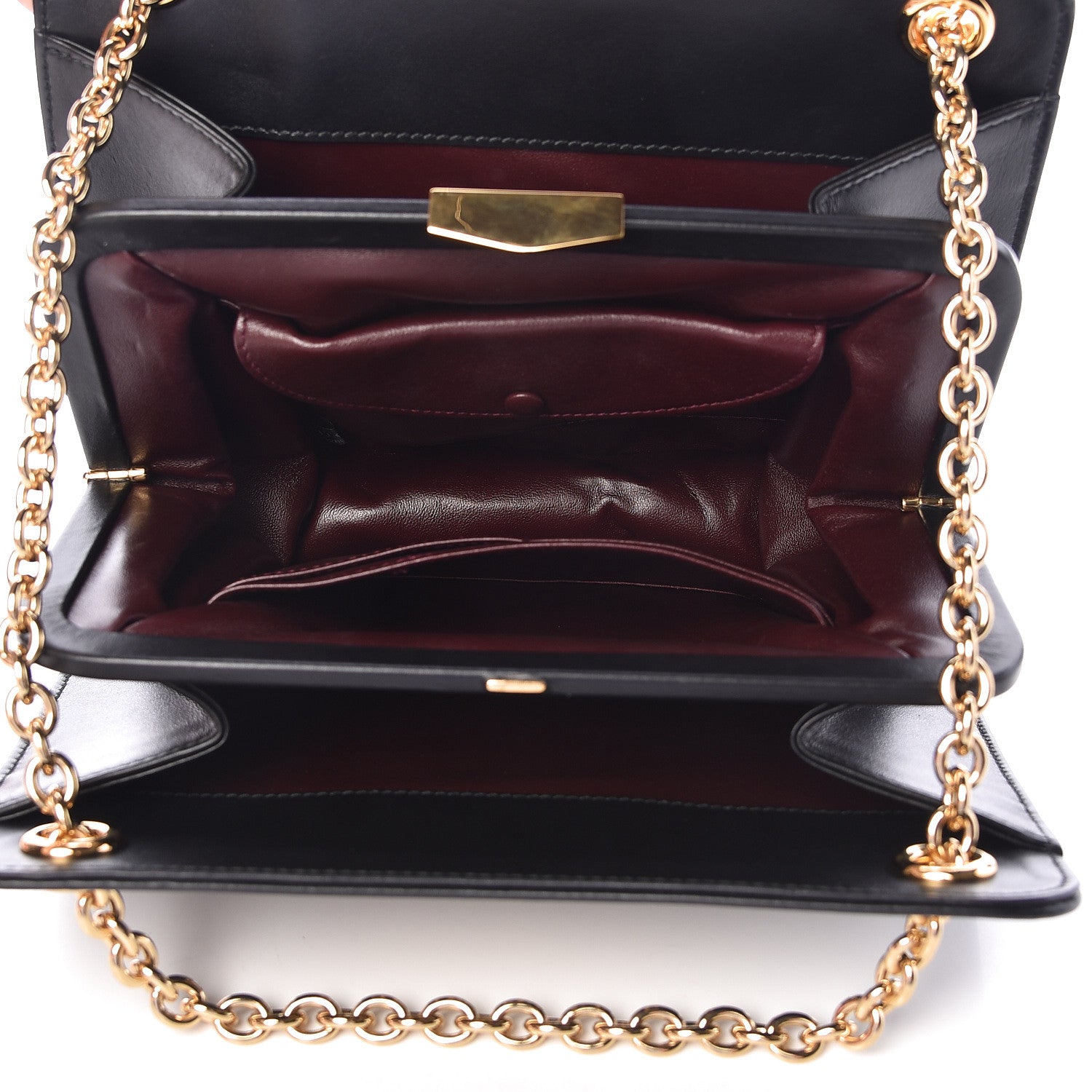 Gucci Calfskin Zumi Frame Crossbody Bag Black 5 of 11